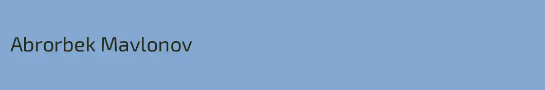 Abrorbek Mavlonov